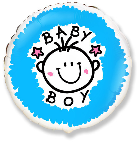 Фото 34 - Фольгована кулька Baby boy 18"( 45 см.).