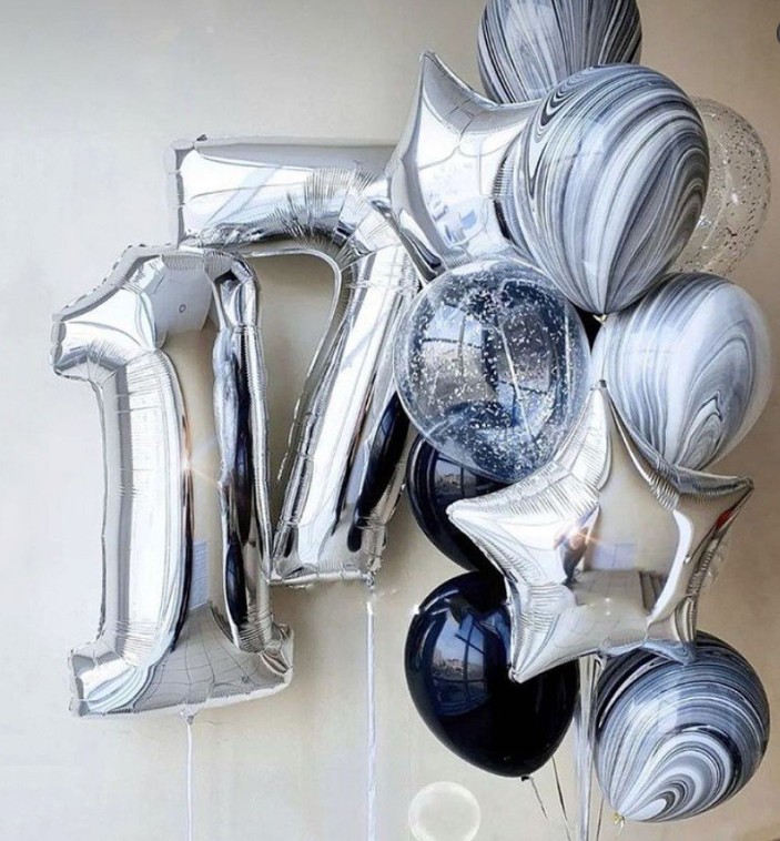 Фото 26 - Кулька день народження хлопця "17 років - A".